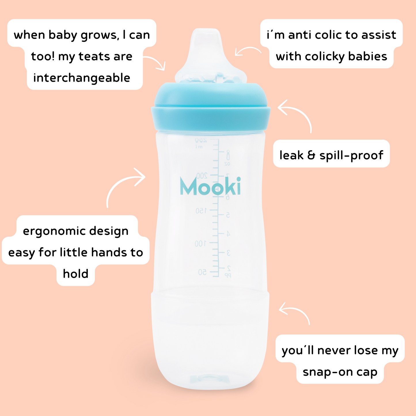 The One Sippy Teat Cup 250ML (9M+) (Single Pack)