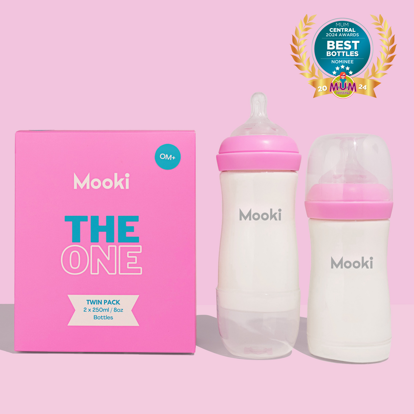 The One Baby Bottle 240ML (Twin Pack)