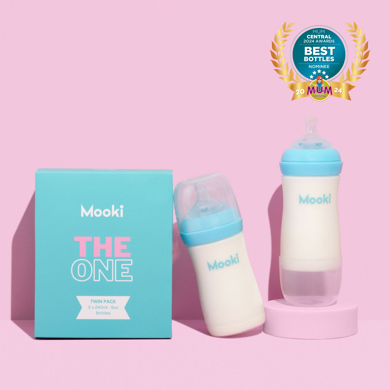 The One Baby Bottle 240ML (Twin Pack)