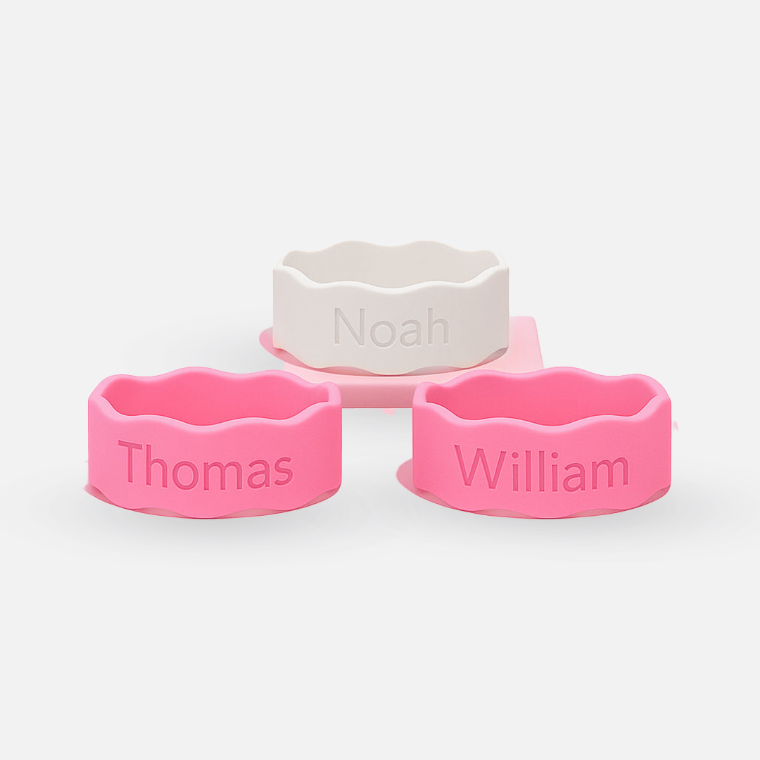 Bottle Name Label Bands (3 Pack)