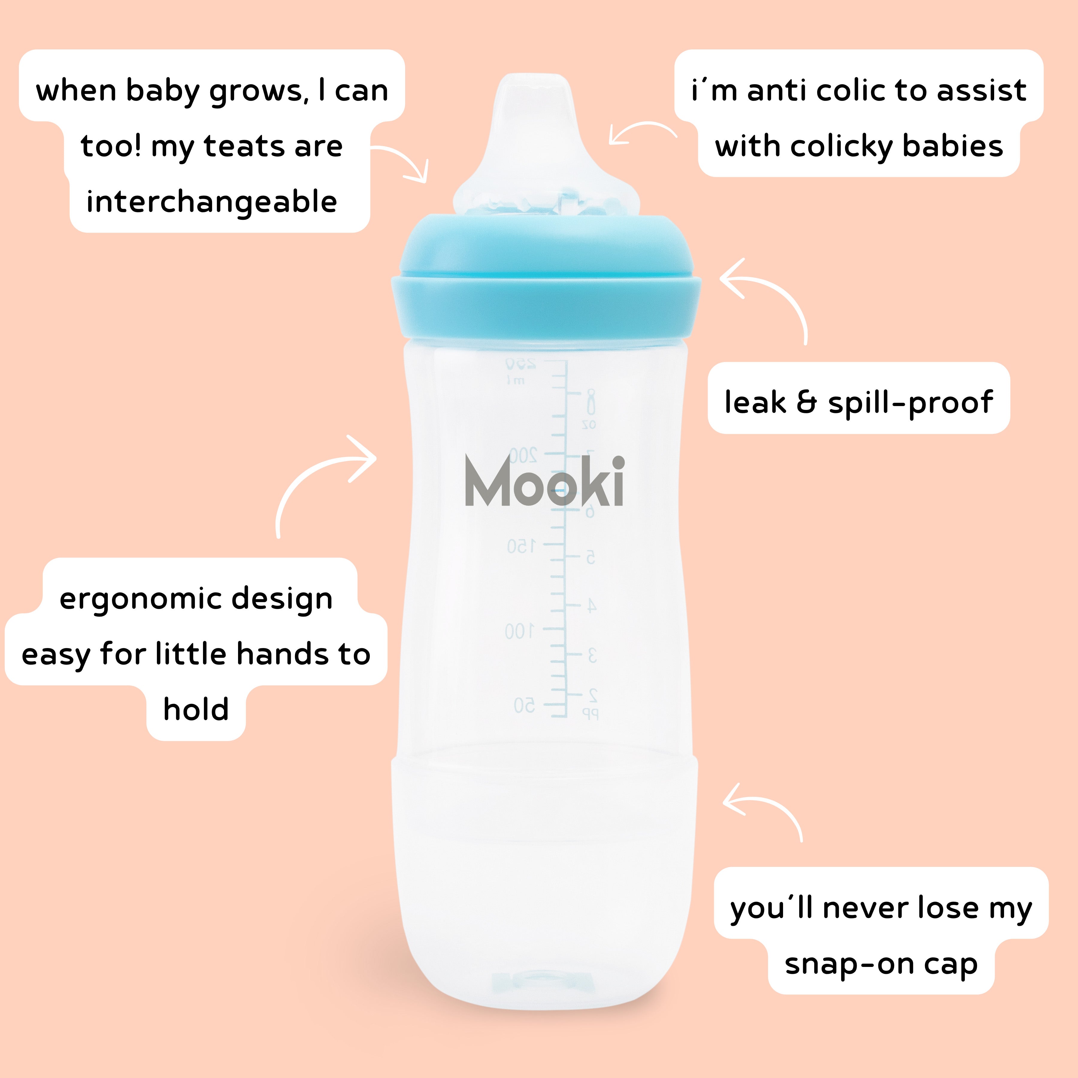 The One Sippy Teat Cup 250ML (9M+) (Twin Pack)