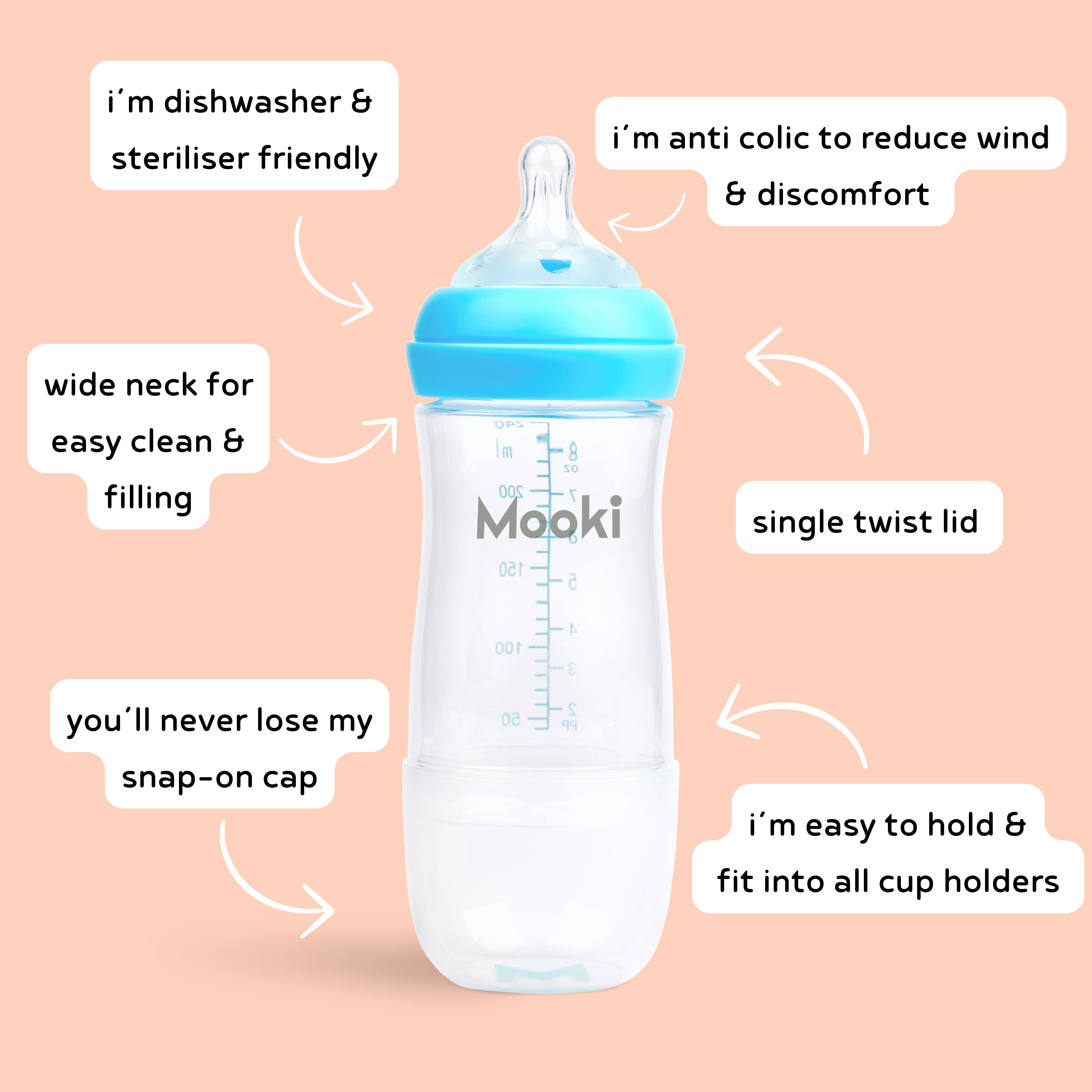 The One Baby Bottle 240ML (Single Pack)